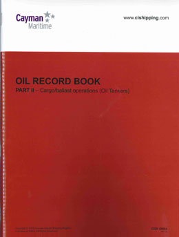Cover of Oil Record Book Part 2 (Oil Tankers)